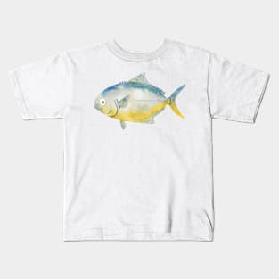 Little Blue Yellow Fish Kids T-Shirt